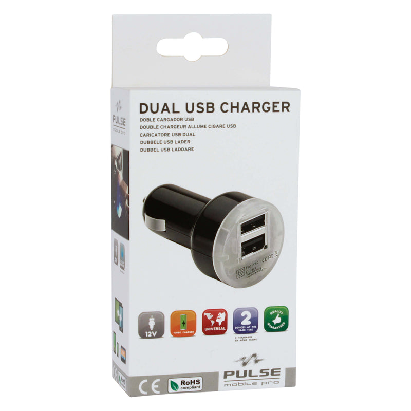 Dubbele USB lader (5,12, 24 Volt)