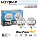 lampENSET "ULTRA-POWER 4X4" LANG RIJDEN INOX.CHROM
