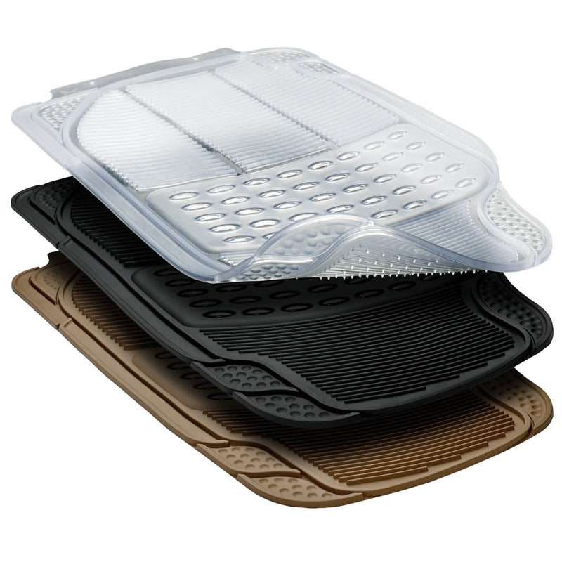 Mattenset rubber -continental- beige 4st