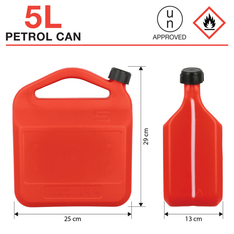 Kunstof brandstof jerrycan 5L