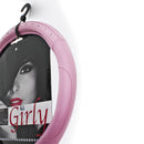 Auto stuurhoes Roze met diamanten 37-39cm