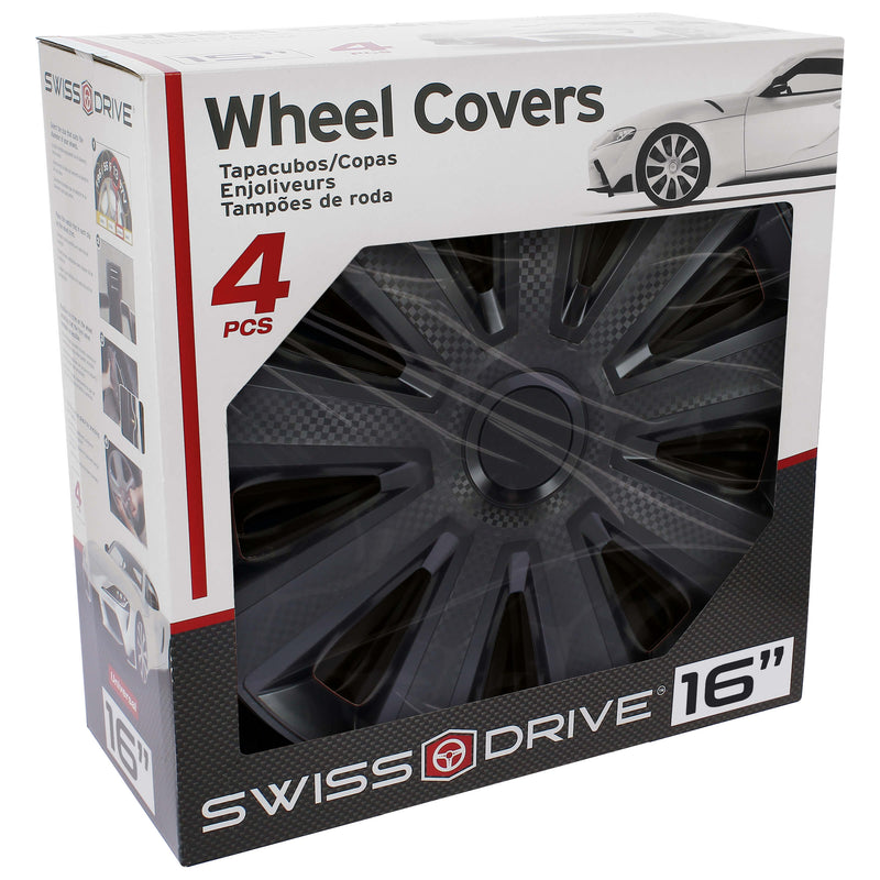 Wieldoppen 16" Kentucky Carbon Zwart