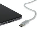 Pulse USB-C oplaad en data kabel zilver 1 meter