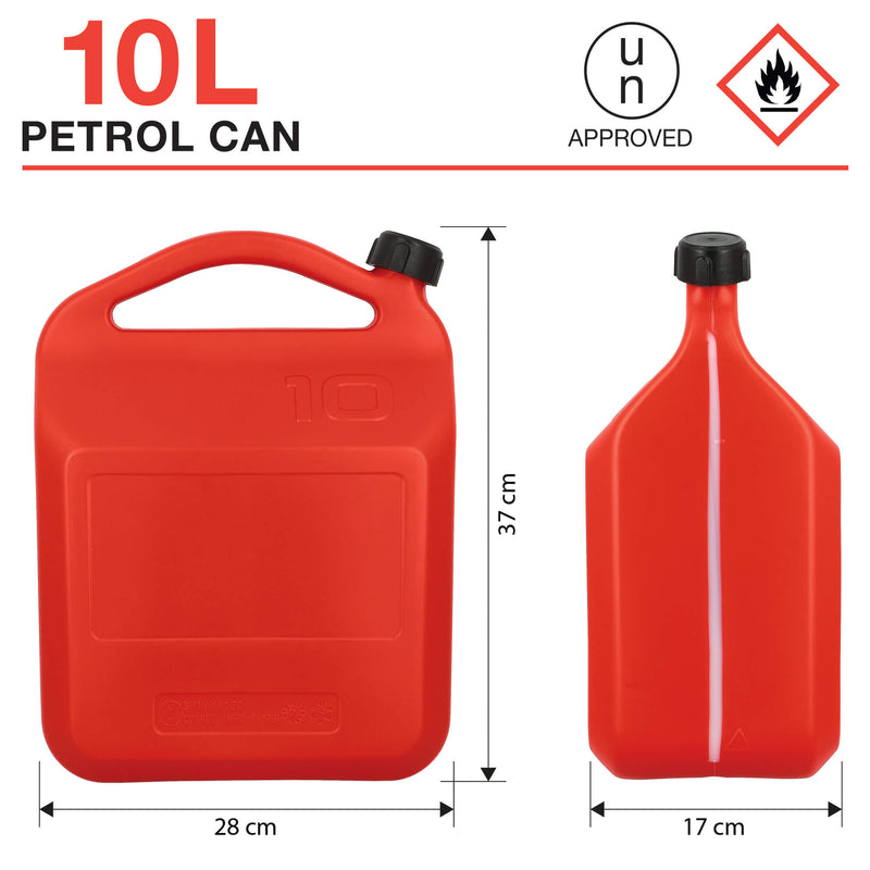 Kunstof brandstof jerrycan 10L