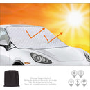 Zonnescherm winter/zomer magnetisch 210x145