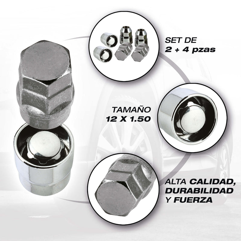 Anti-diefstal wielbouten M12x1.50 T19 Butzi Premium