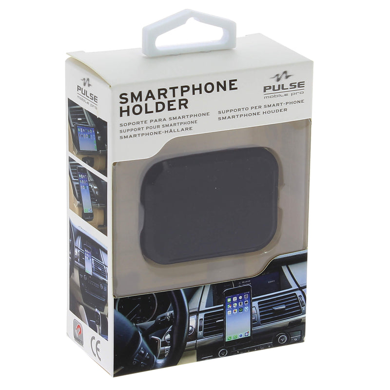 Magnetische telefoonhouder met luchtrooster clips zilver