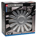 Wieldoppen 13 inch California zilver