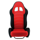 Sportstoel verstelbaar rood & zwart