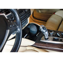 Siliconen auto afvalbak met deksel - 15cm - zwart