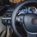 Auto stuurhoes ventilerende comfort Grip zwart met Rode stik