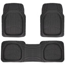 Deep dish rubber automat zwart 3st