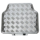 Mattensett -Alu look- zilver 4 stuks