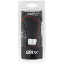 Universele versnellingspook zwart leder met Rood sticksel