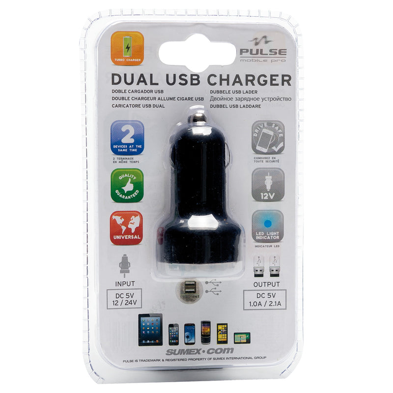 Dubbele USB lader (5,12, 24 Volt)