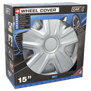 Wieldoppen Arkansas 15 inch zilver