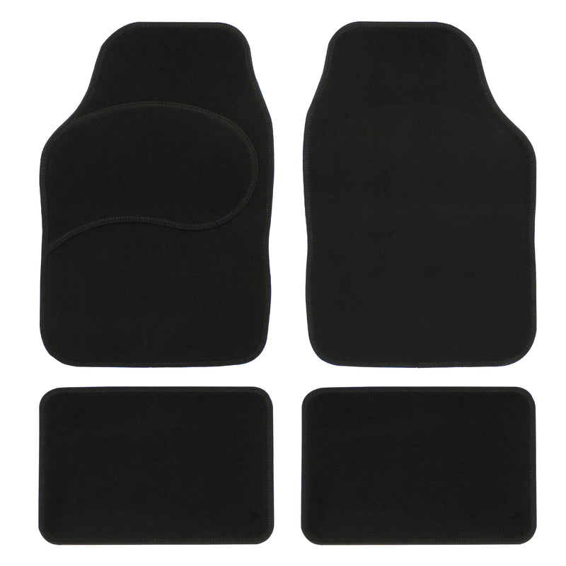 Vloermat 485x650mm/395x325mm zwart 4st