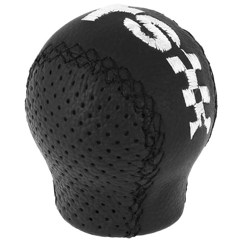 Pookknop -Ravanna- zwart leer - lift achteruit