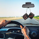 Dobbelstenen 7x7cm zwart - rood