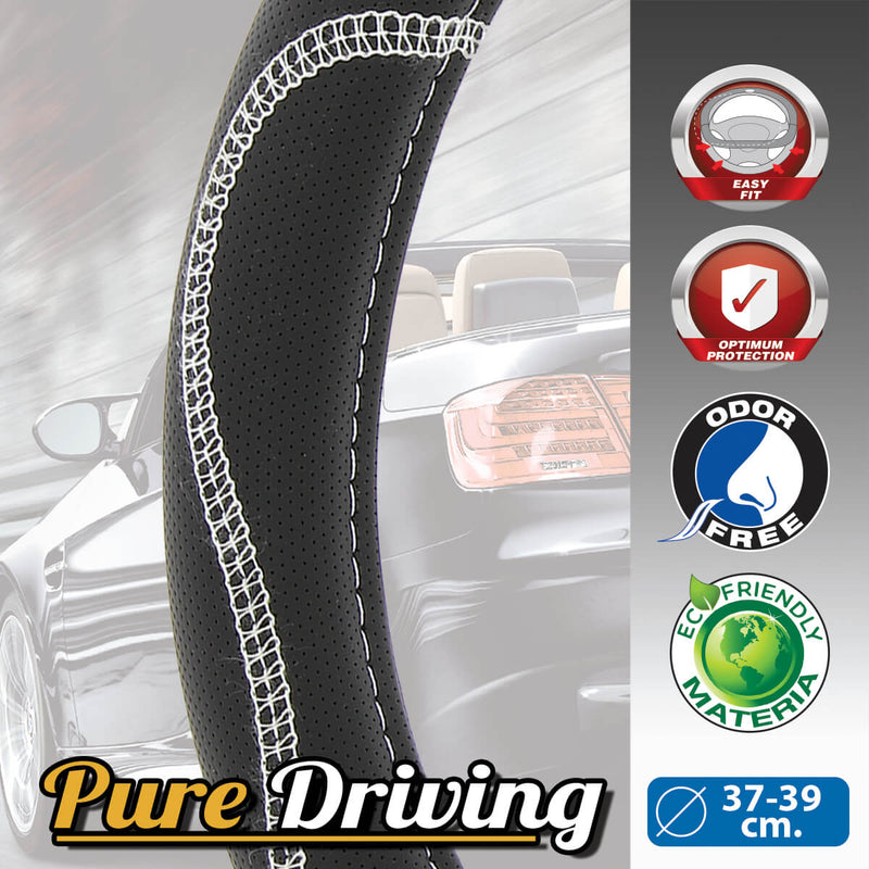 Auto stuurhoes hybrid 37-39cm wit