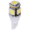 LED lampjes 5 leds T10 12V 2st