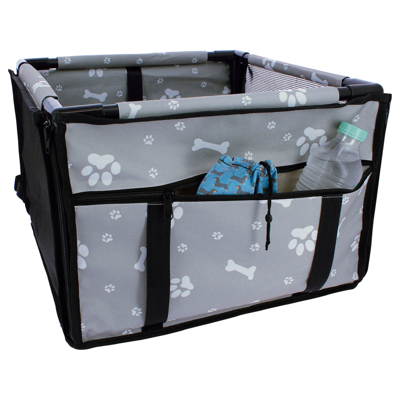 Luxe Autostoel Hond 39x39cm Grijs