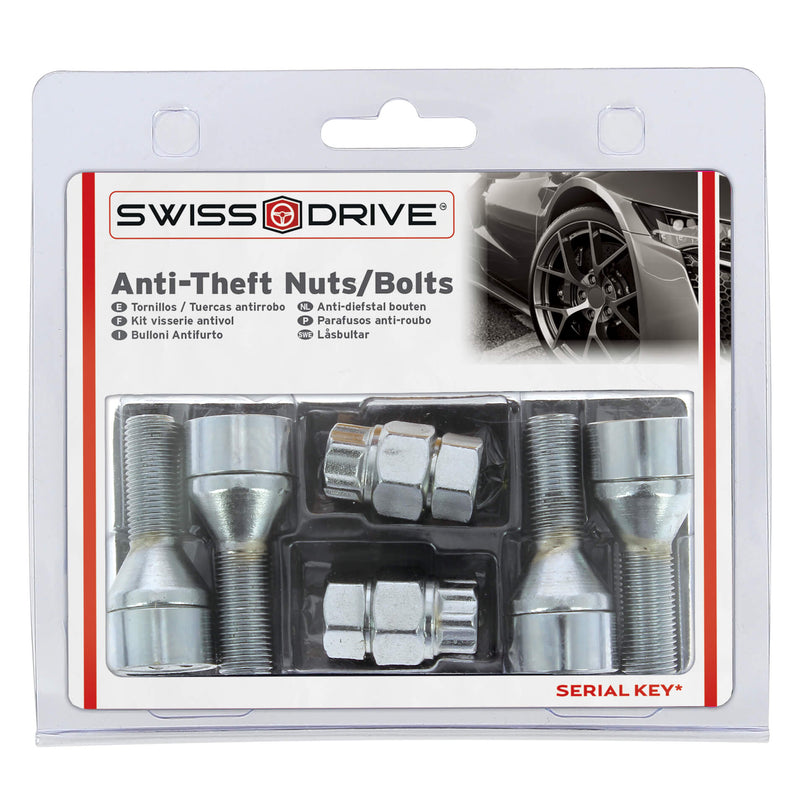 Anti-diefstal wielbouten M12x1.25 L28 T17 Butzi Premium