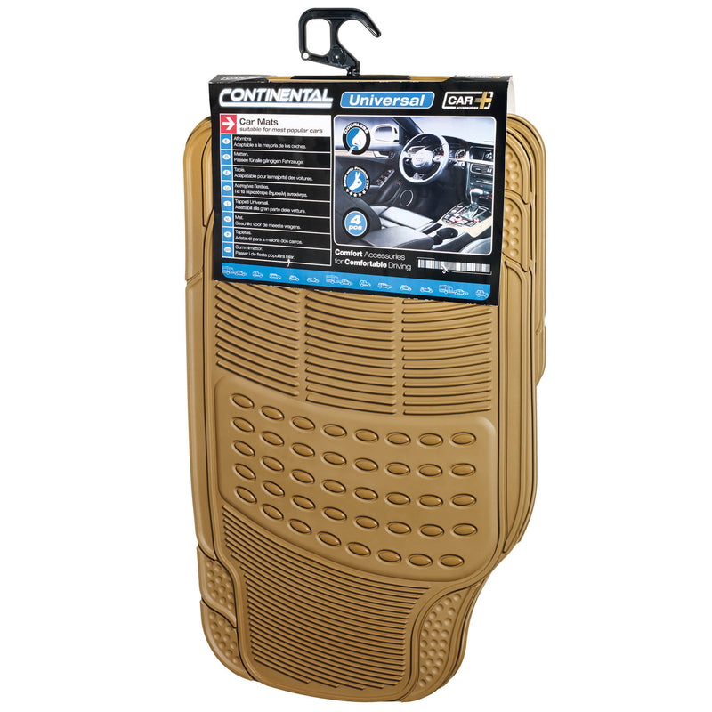 Mattenset rubber -continental- beige 4st