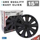 Wieldoppen 15" Kentucky Carbon Zwart