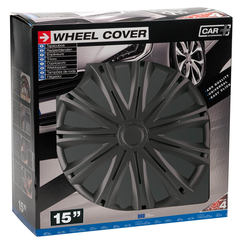 Wieldoppen 15 inch Alabama zwart