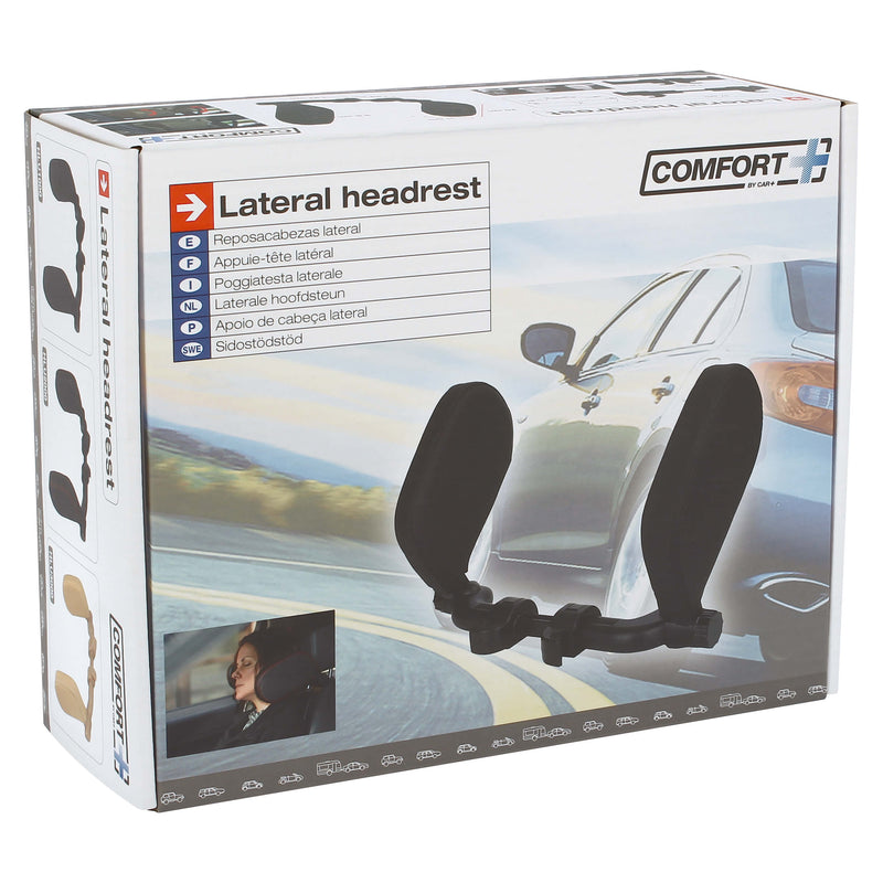 Laterale hoofdsteun zwart met rode stiks