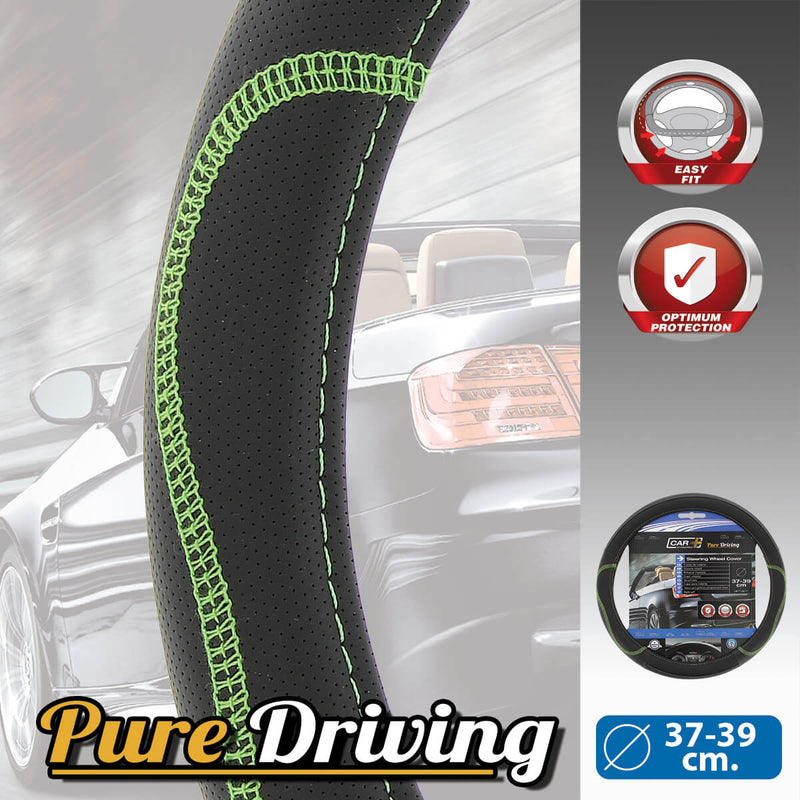 Auto stuurhoes hybrid 37-39cm groen