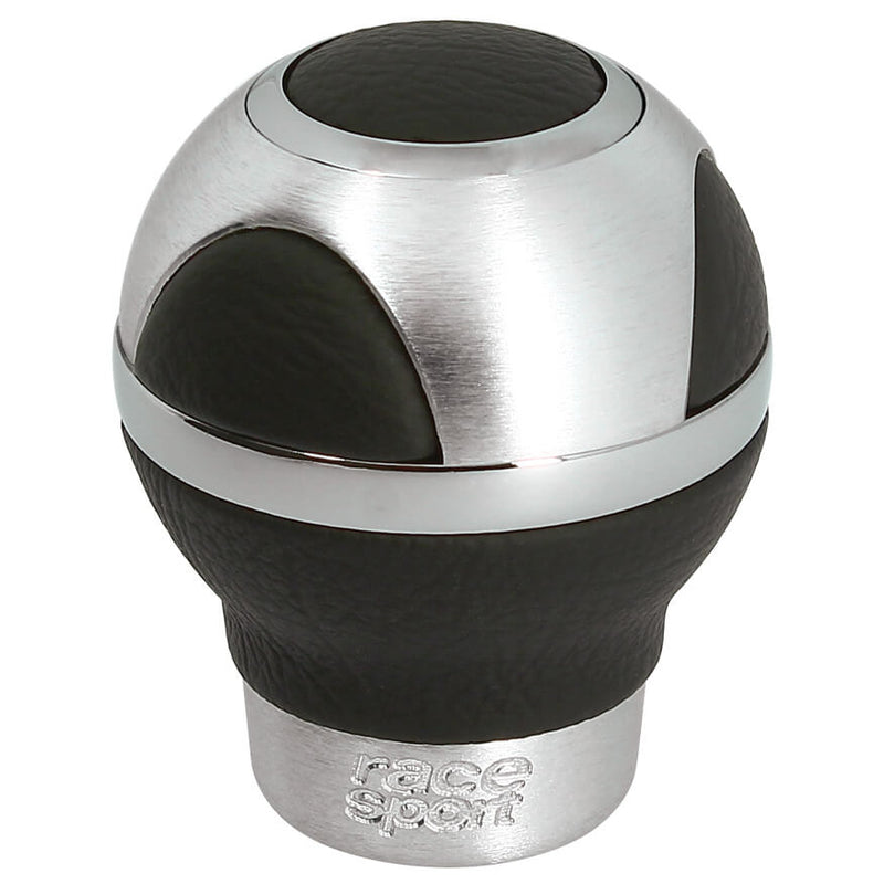 Pookknop -Coronado- zwart leer