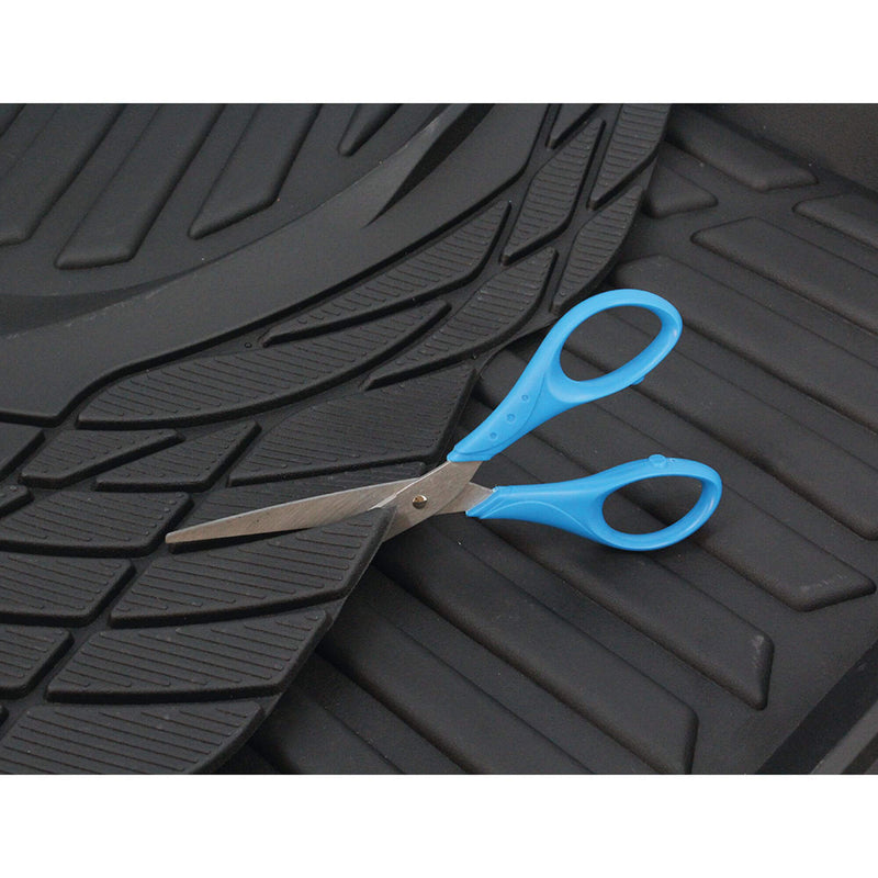 Mattenset rubber -continental- zwart 4st