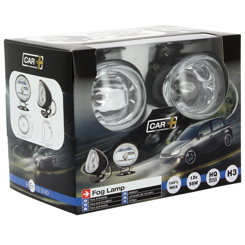 Mistlampen 82x71mm H3 12V 55W. 2st