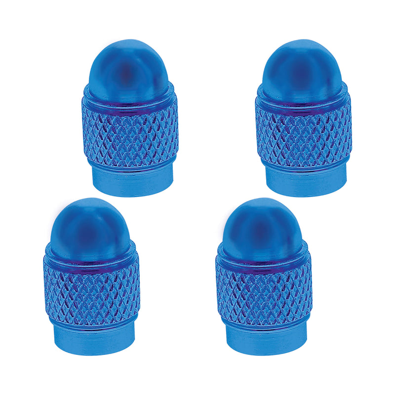 VALVE CAP SET 4PC blauw