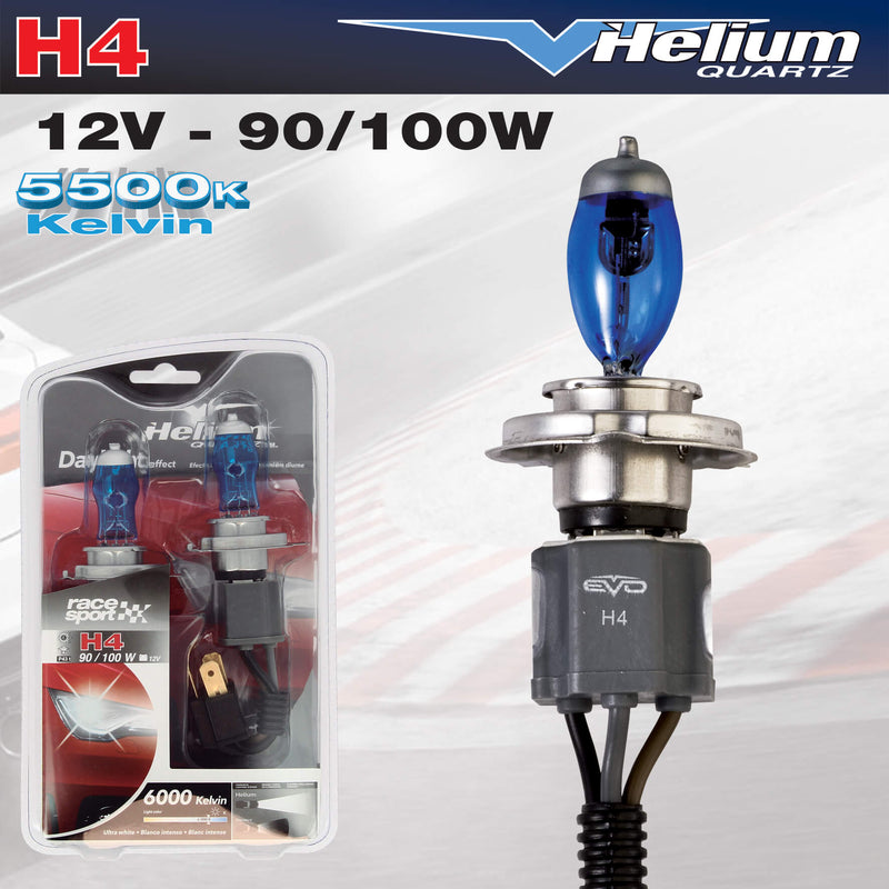 Autolampen set H4 -Helium Quartz- 12v 90/100w 2st