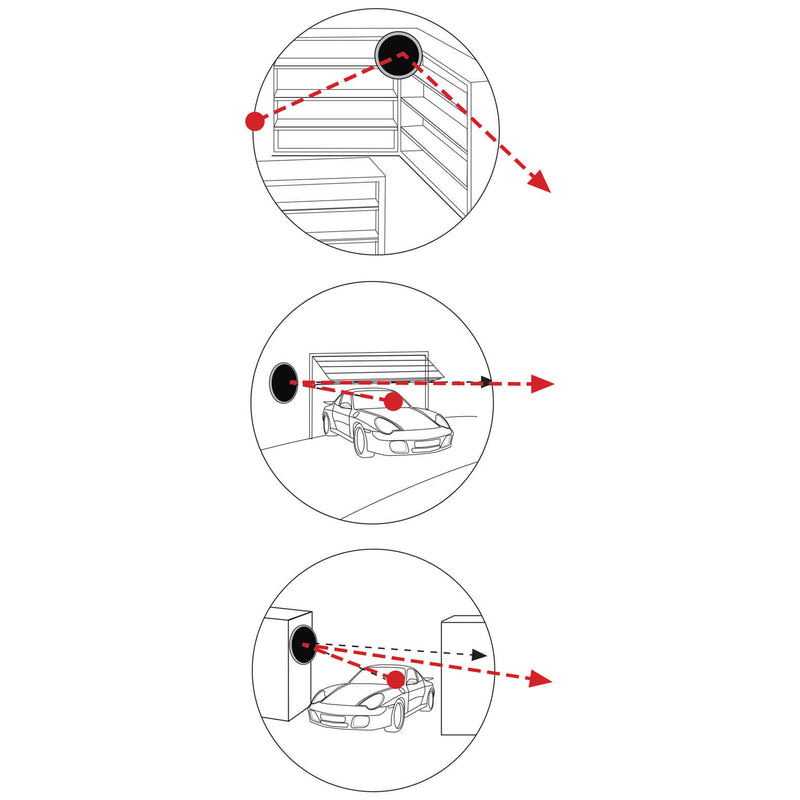 Dodehoekspiegel voor buiten 30cm dia