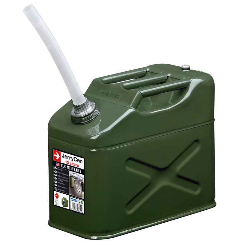 Jerrycan Staal 10L gegalvaniseerd groen