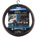 Auto stuurhoes zwart leer hoge kwaliteit 37-39 cm