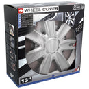 Wieldoppen Set 13" GTX". Koolstof- Zilver