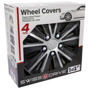 Wieldoppen 14 inch Nebraska zilver zwart