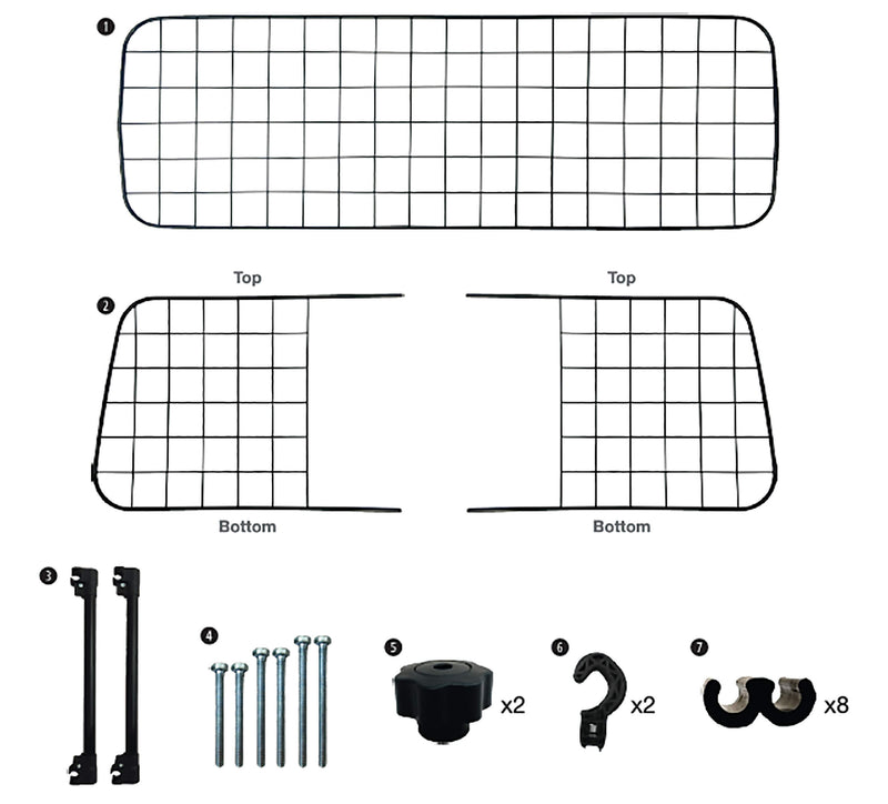 Honden beschermingsnet voor aan de hoofdsteun
