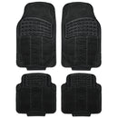 Mattenset rubber -continental- zwart 4st