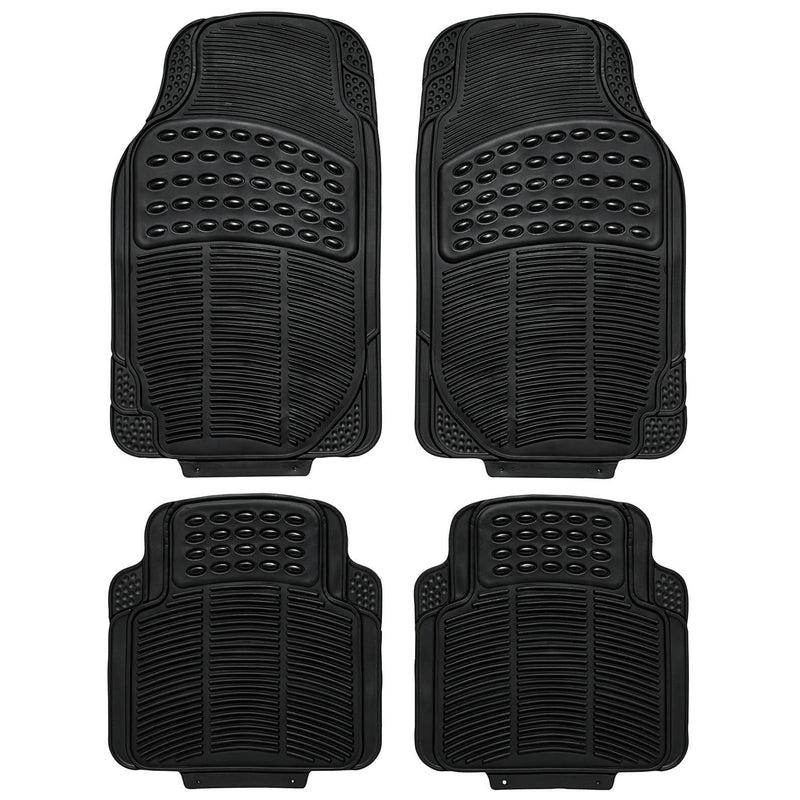 Mattenset rubber -continental- zwart 4st