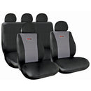 Auto stoelhoezen set Racesport "GT" kleur zwart - grijs 1