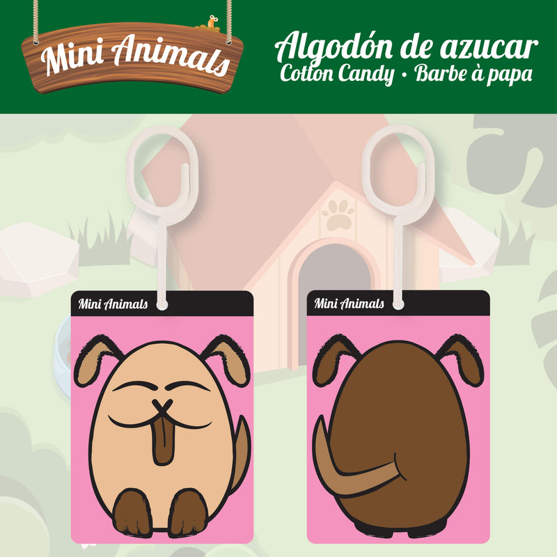 Mini Animals in de vorm hond met de geur candy floss