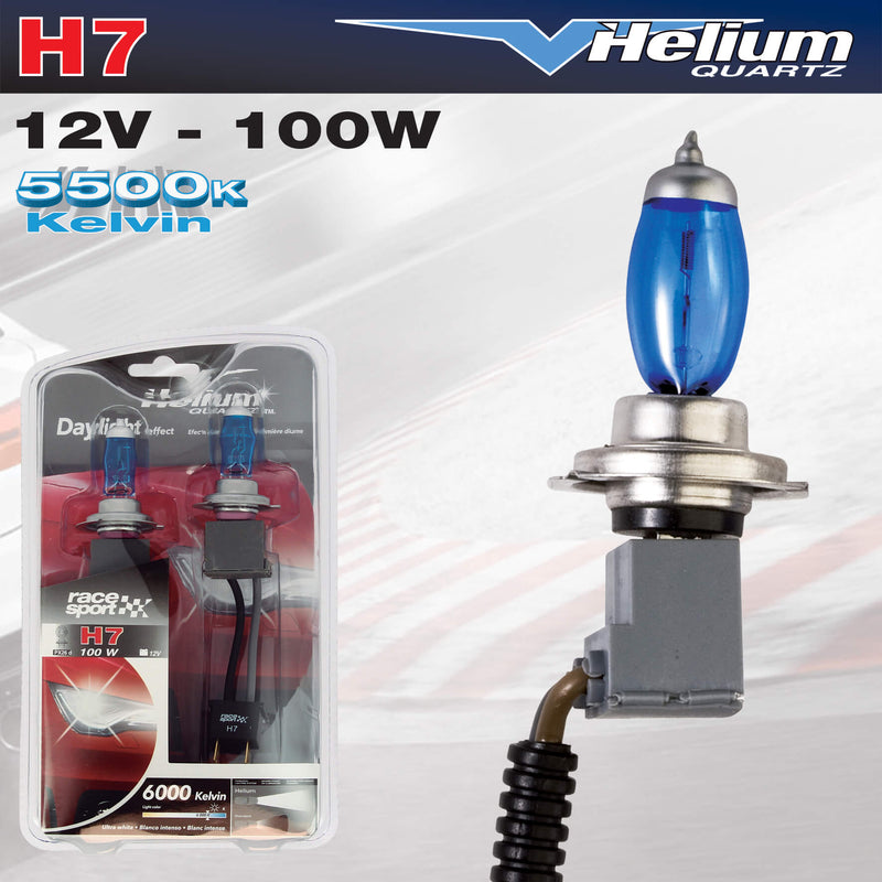 Autolampen set H7 -Helium Quartz- 12v 100w 2st