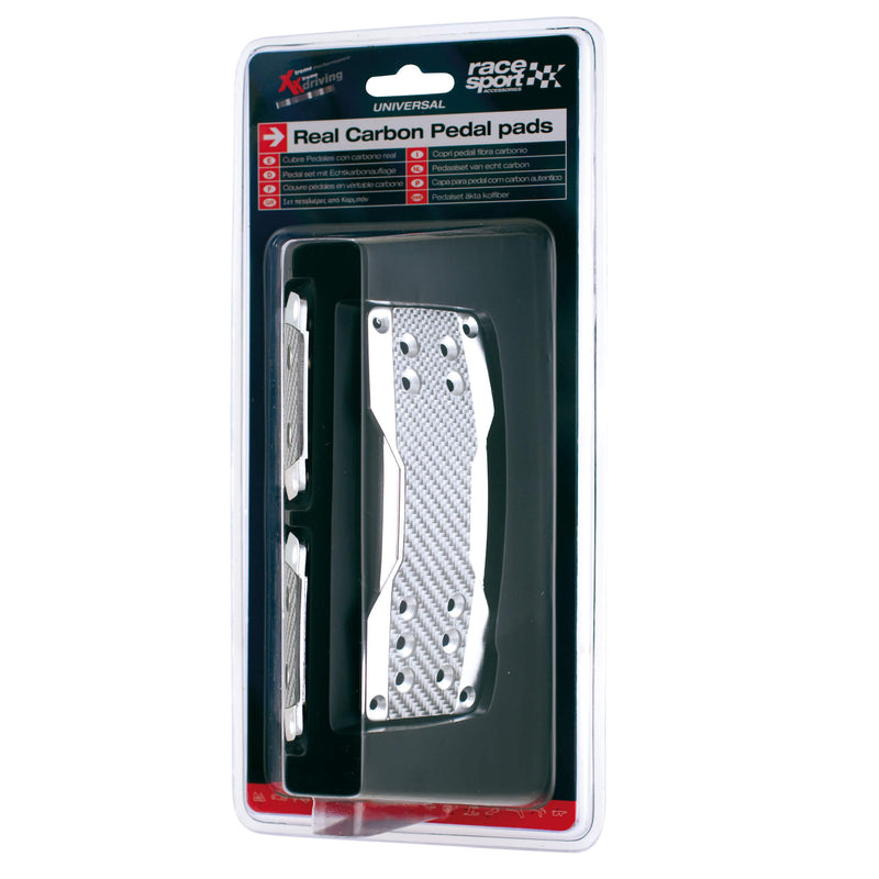 Carbon Pedaal 'Pads' Zilver