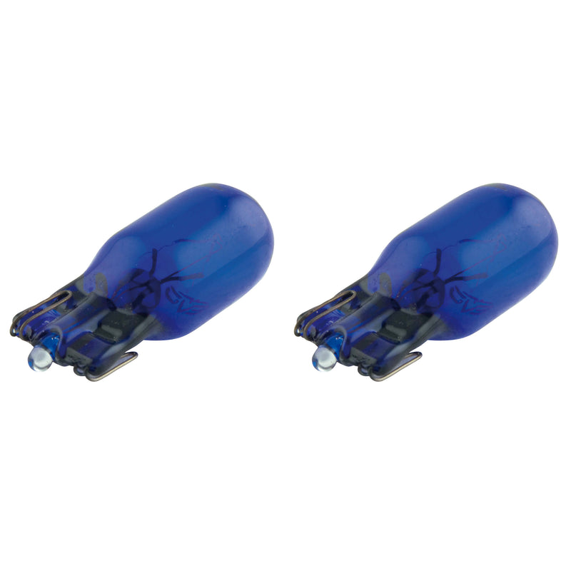 lamp T10 5W 12V blauw 2st